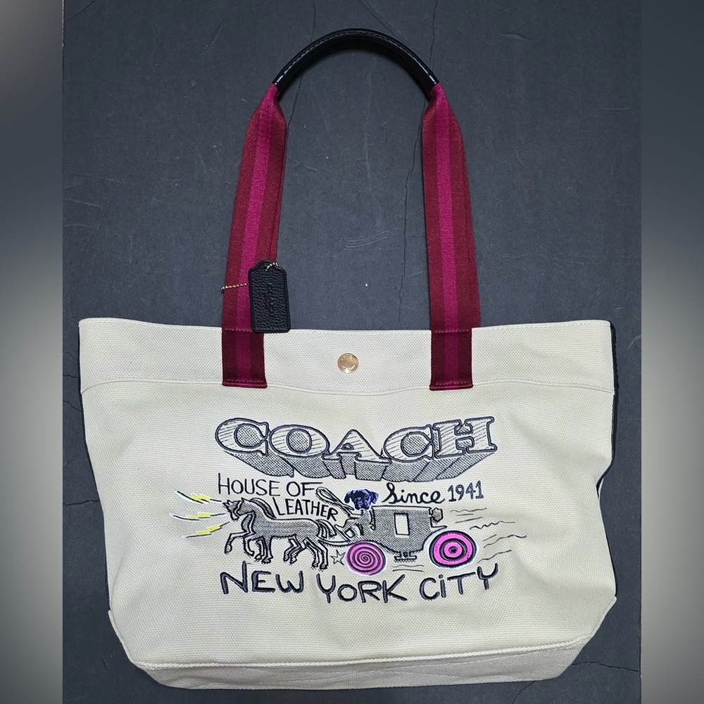 Coach Tote With Art School Graphic